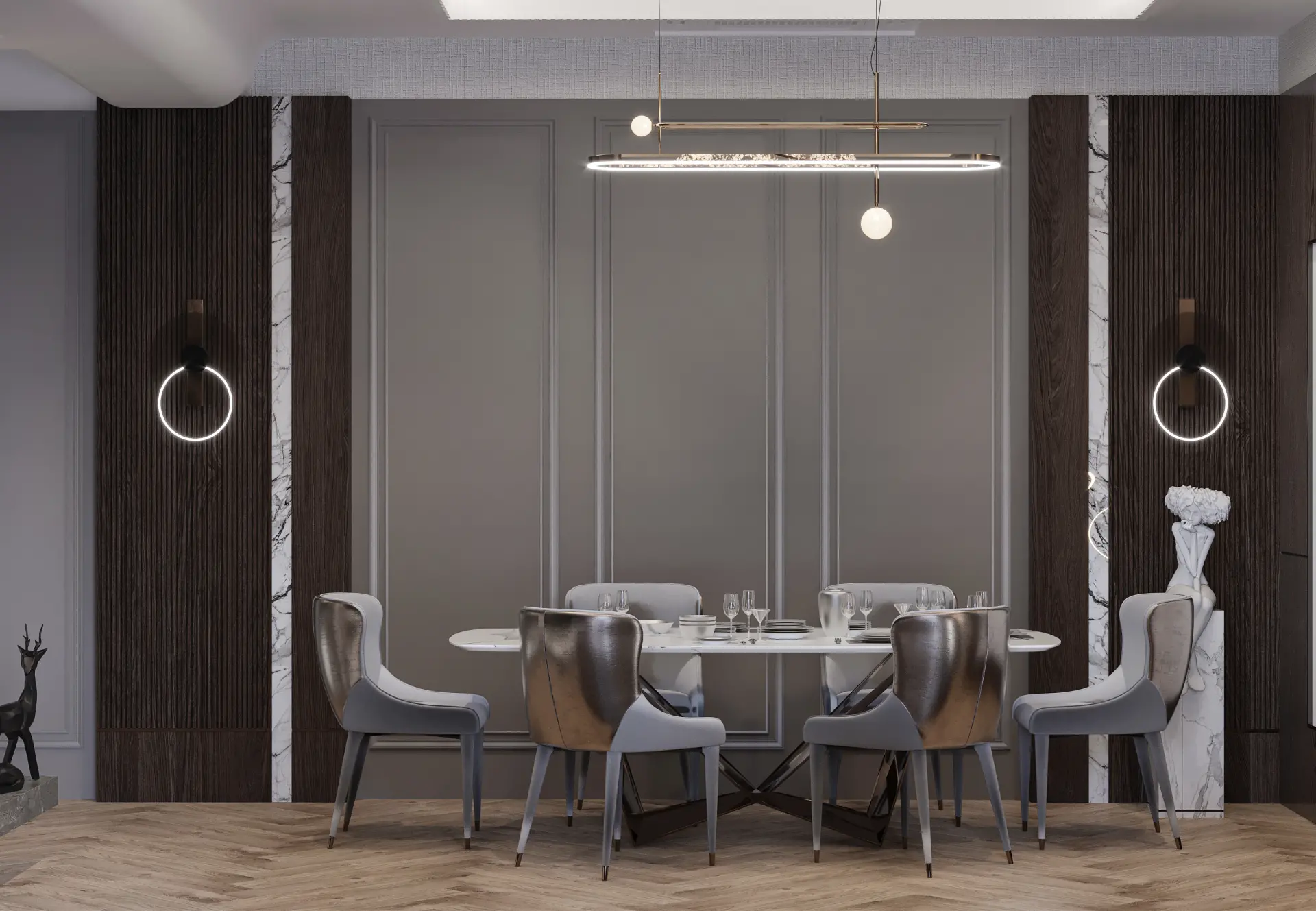 İÇ MİMARLIK - TOPLU KONUT - TÜZÜNLER İNŞAAT