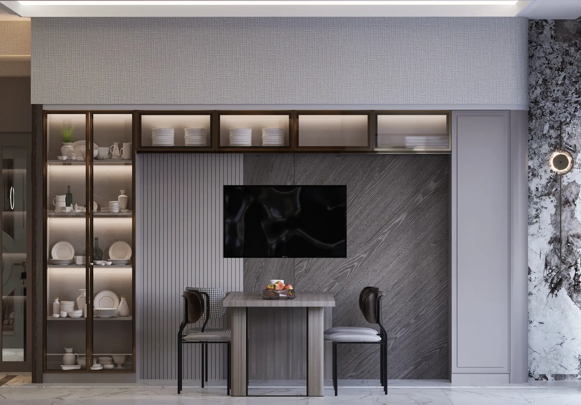 İÇ MİMARLIK - TOPLU KONUT - TÜZÜNLER İNŞAAT