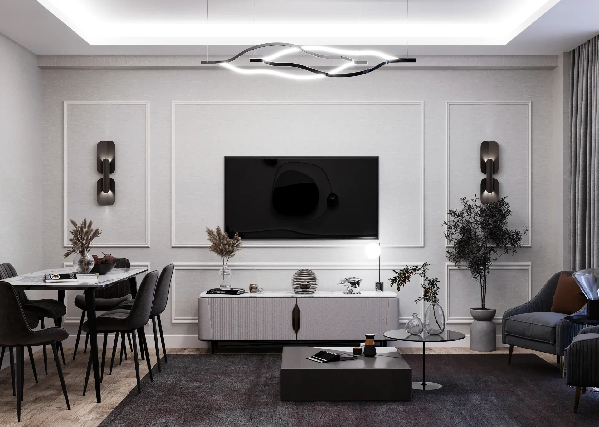 İÇ MİMARLIK - TOPLU KONUT - 21 DAİRE