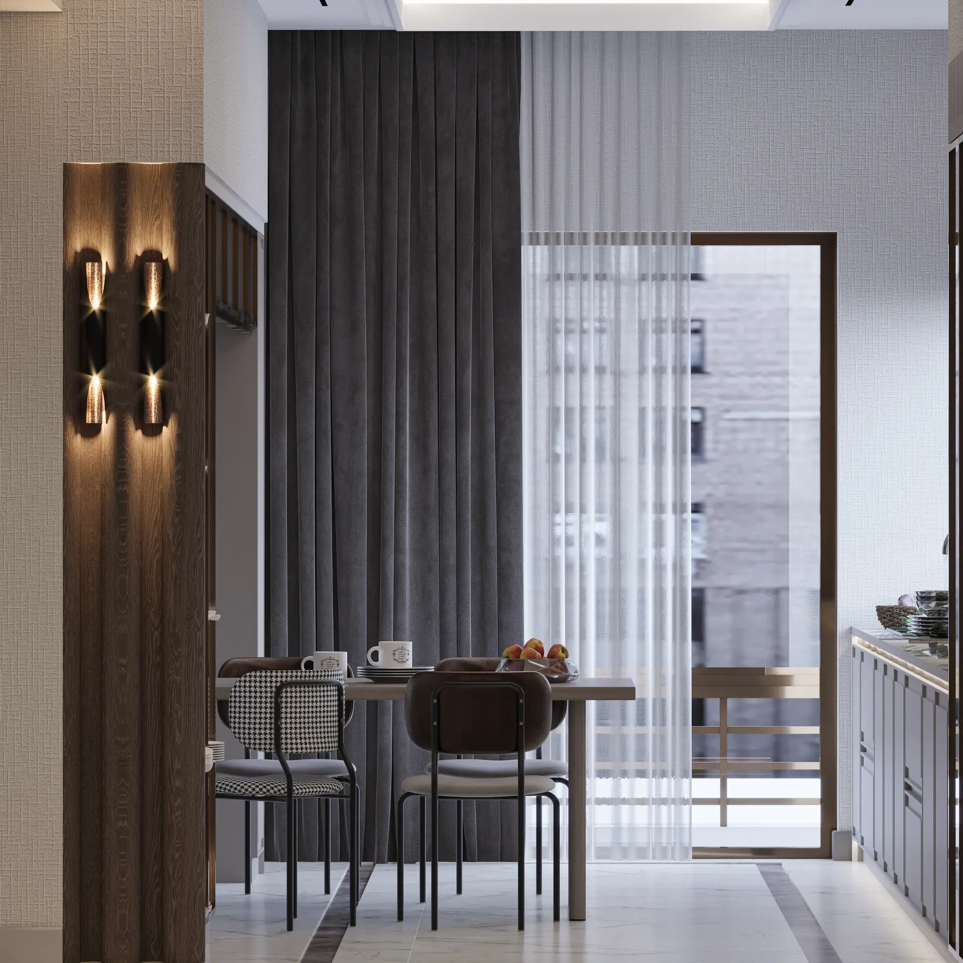 İÇ MİMARLIK - TOPLU KONUT - TÜZÜNLER İNŞAAT