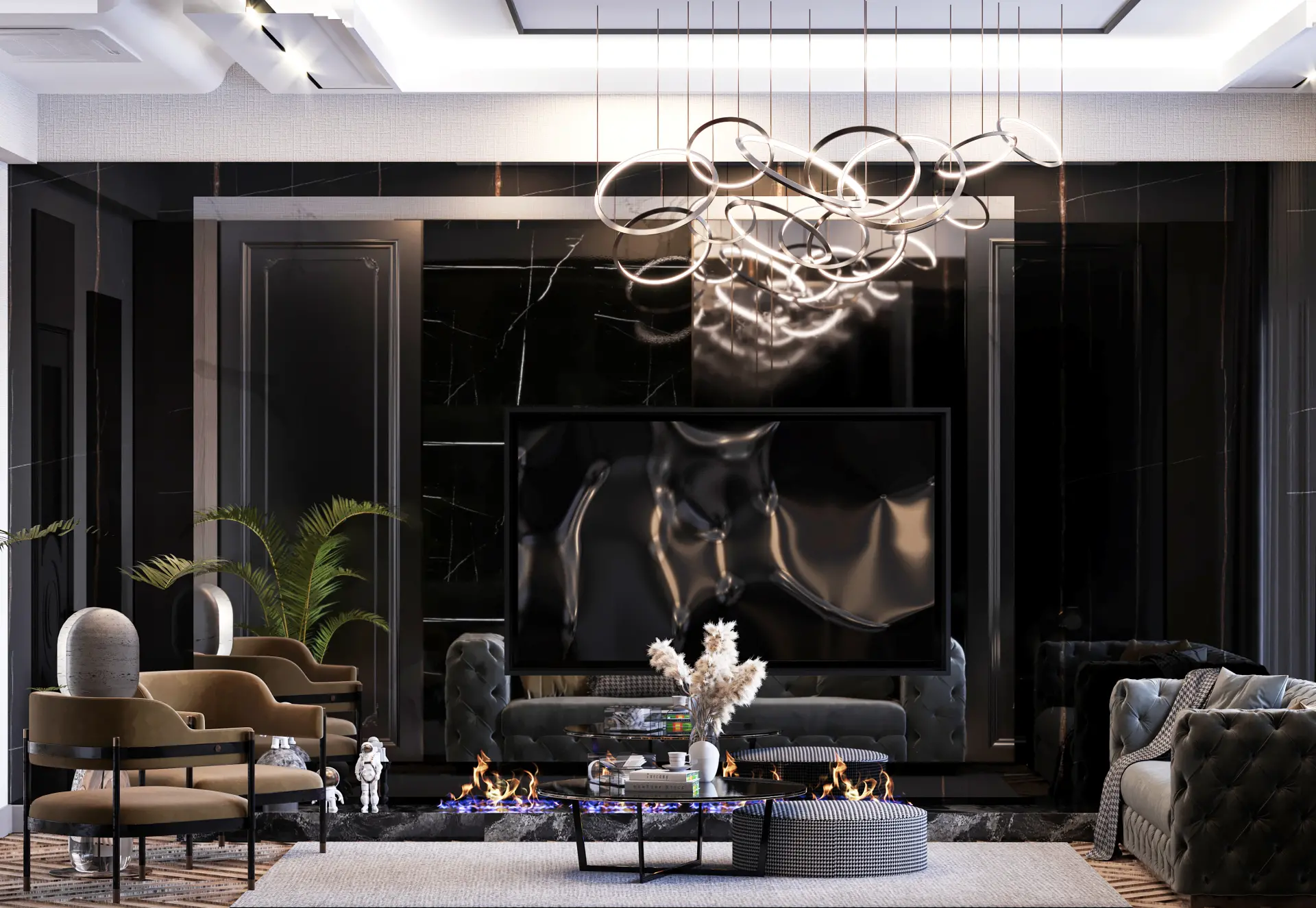 İÇ MİMARLIK - TOPLU KONUT - TÜZÜNLER İNŞAAT